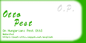 otto pest business card